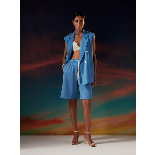 фото Шорты zarina, размер xs (ru 42), голубой