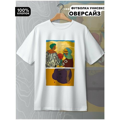 фото Футболка hypnotica, размер l, белый