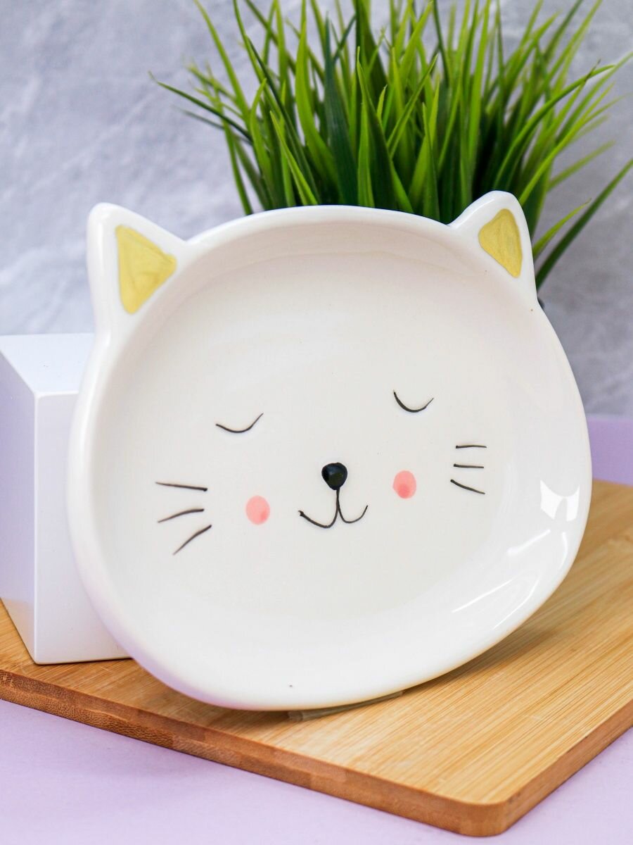 Тарелка керамическая Cat plate