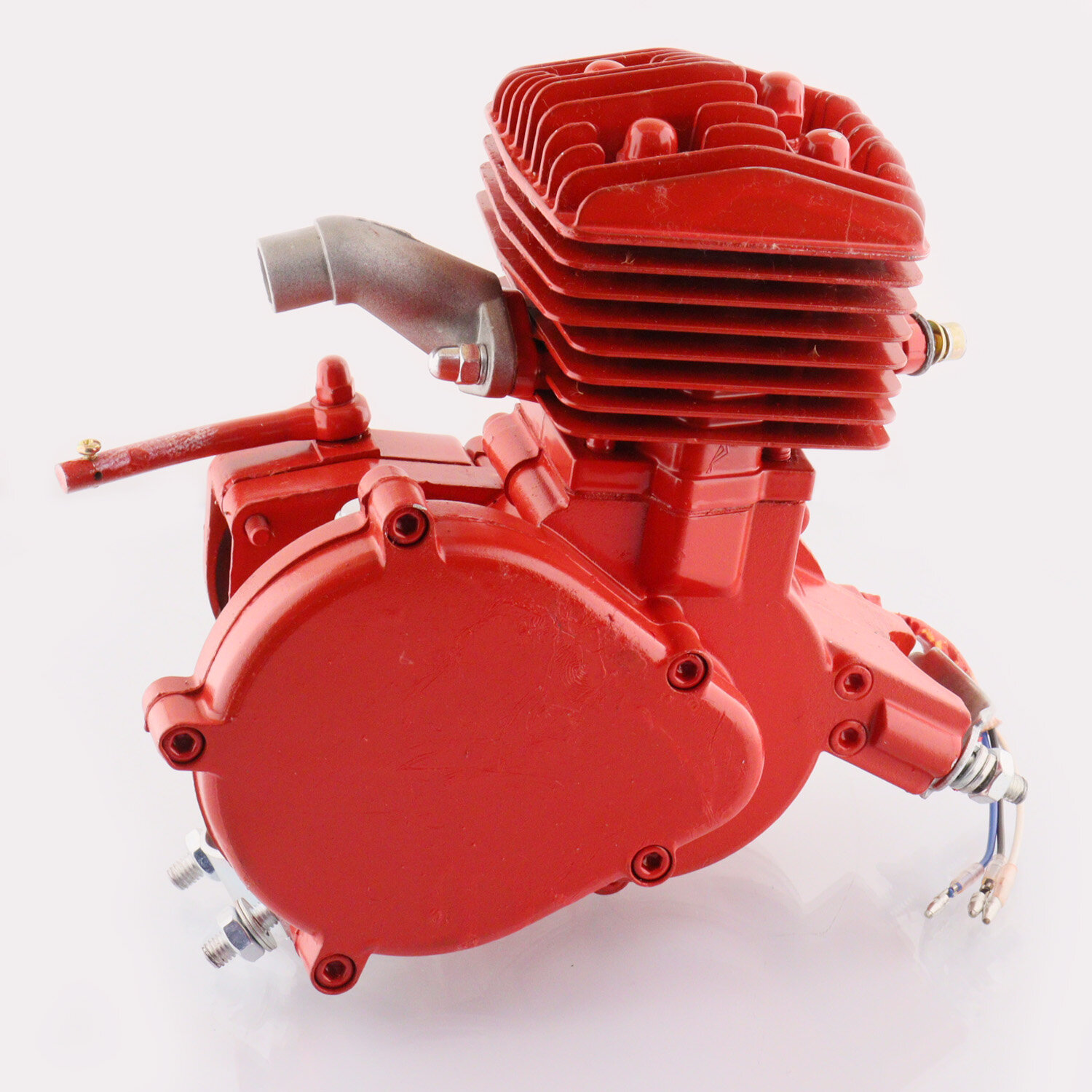 Двигатель веломотор F80 (80см3) комплект для установки, красный