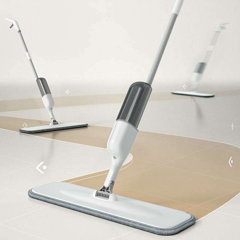 фото Швабра Spray Mop с распылителем для уборки дома, мытья полов, окон и кафельных стен в ванной c 3 сменными насадками из микрофибры