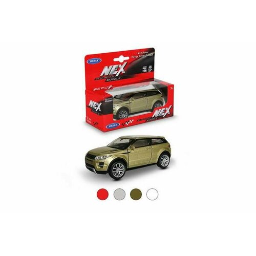 Машинка Welly 1:38 LAND ROVER RANGE ROVER EVOQUE цвета в ассортименте машинка welly 1 24 range rover evoque белый