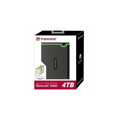 Внешний жесткий диск 4TB Transcend StoreJet 25M3S, 2.5