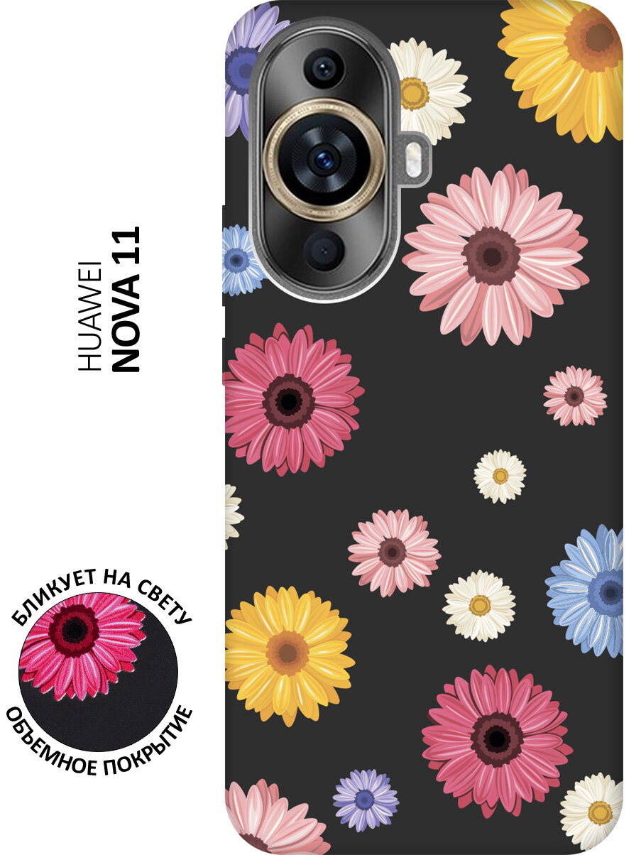 фото Матовый чехол Corgi Pattern для Huawei nova 11 / Хуавей нова 11 с 3D эффектом мятный