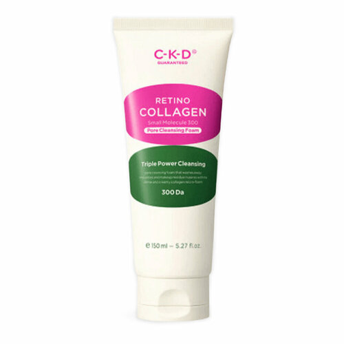 CKD Очищающая пенка для лица с низкомолекулярным коллагеном Retino Collagen Small Molecule 300 Pore Cleansing Foam 150 мл