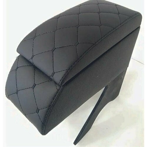 Центральный подлокотник РусПласт для LADA 2190 Granta черная строчка ромб