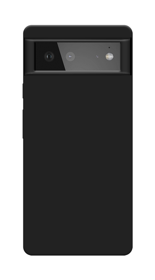 Матовый силиконовый чехол на Google Pixel 6 / Гугл Пиксель 6 с защитой камеры, черный