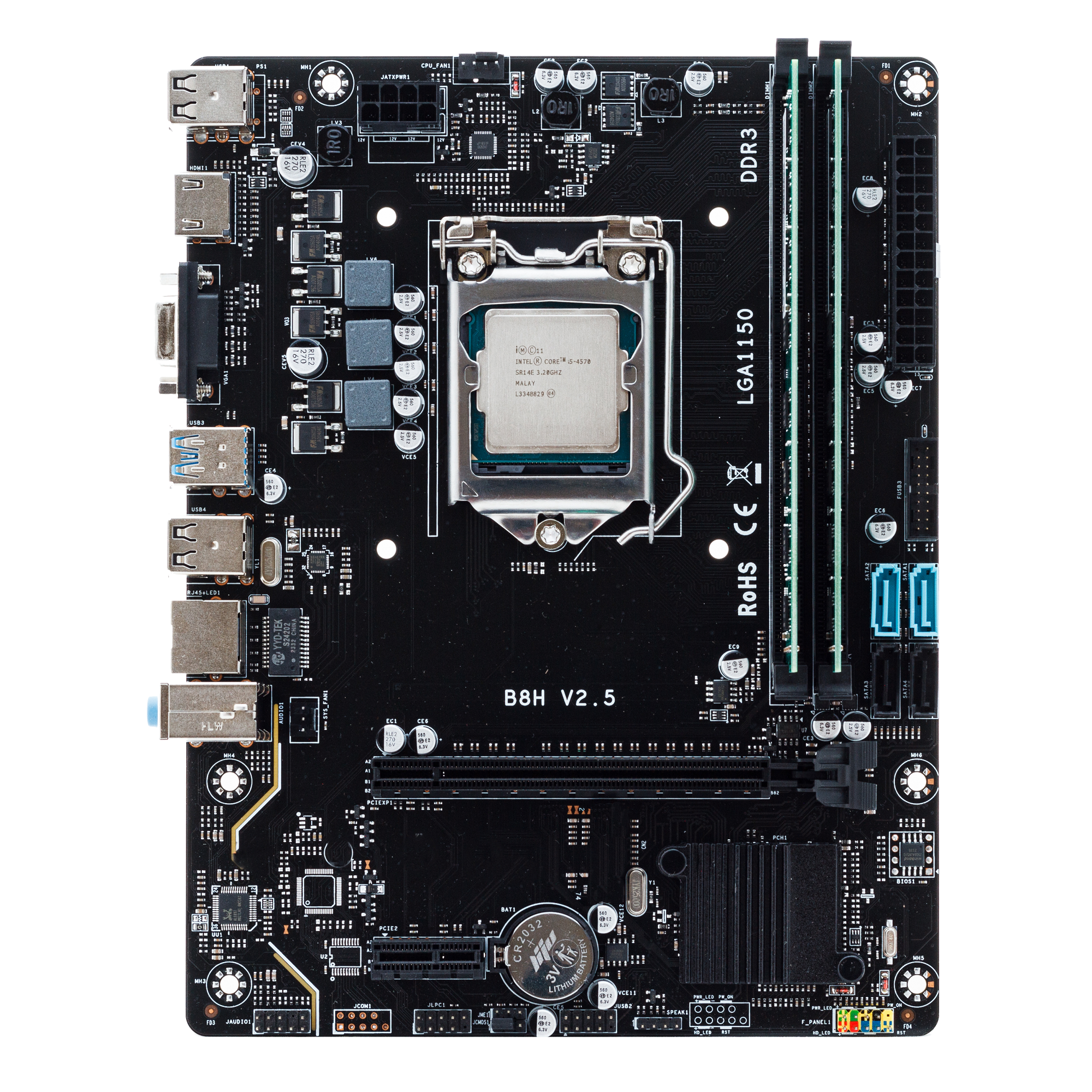 Материнская плата H81 LGA1150 Intel Core i5-4570 DDR3 16 GB