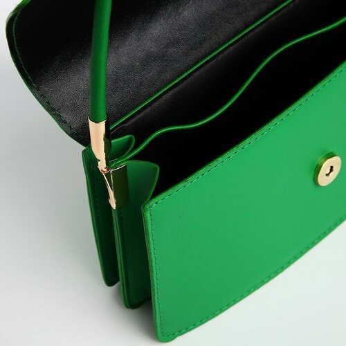 фото Сумка багет nazamok, зеленый, желтый