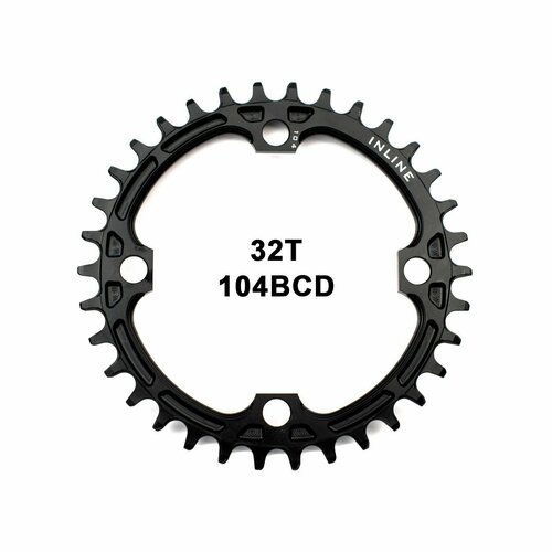 Звезда передняя Inline Narrow Wide 32T BCD104 SPD10/11 Black