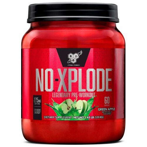 Предтренировочные комплекс BSN N.O. - Xplode 3.3 2,45 lb зеленое яблоко