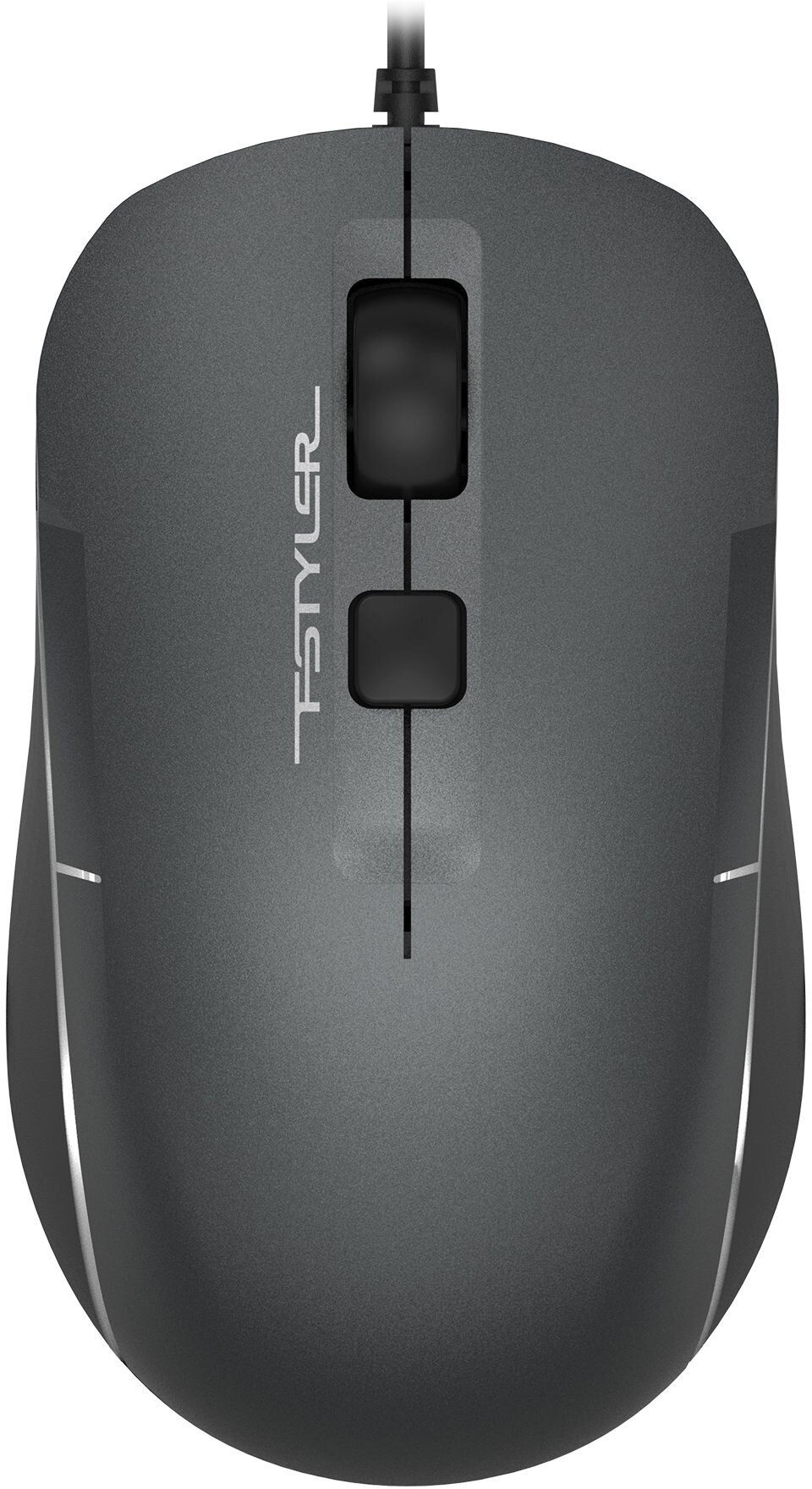 Мышь A4Tech Fstyler FM26S серый/черный оптическая (2000dpi) silent BT/Radio USB для ноутбука (3but)
