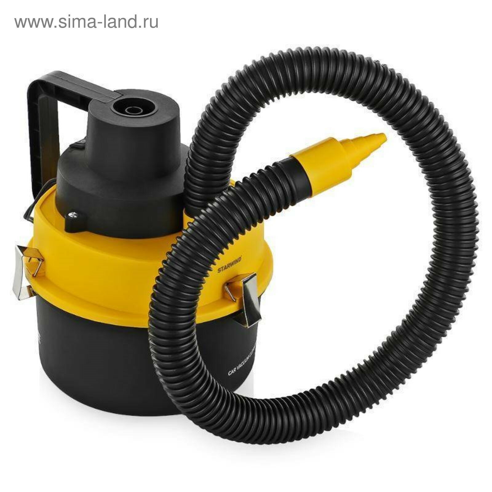 фото Пылесос автомобильный Starwind CV-120, черный/желтый, 93 Вт