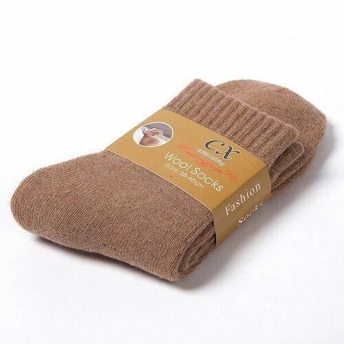 Носки , размер 36-40, бежевый термоноски sprut thermal socks grey 40 45