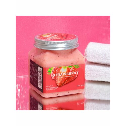 Крем-Скраб для тела обновляющий с клубникой 500 мл 675₽