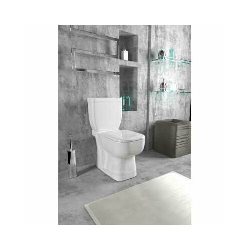 Напольный унитаз компакт Bolu T-6003 безободковый с сиденьем с микролифтом