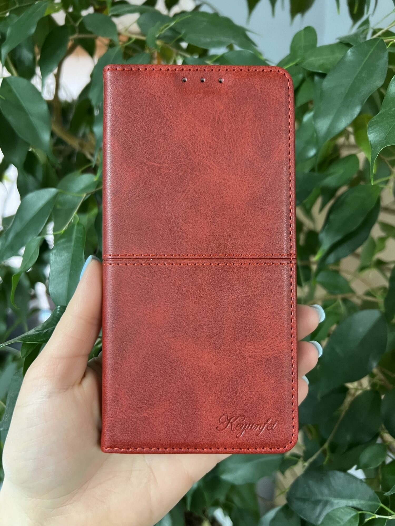 Чехол книжка для Vivo Y36 4G и Y27s / Виво У36 4G и У27s elitcase (Красная) — фото 1