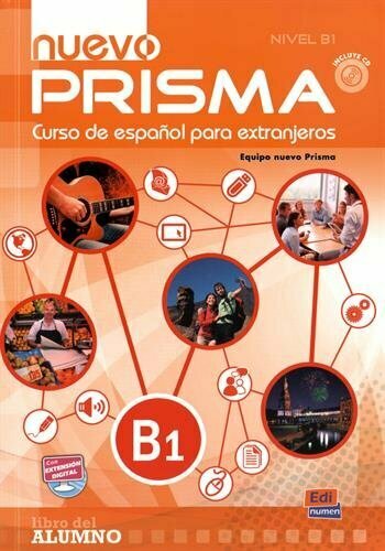 Nuevo Prisma B1 - Libro del alumno+eBook+CD+Extension digital, учебник по испанскому языку для студентов и взрослых