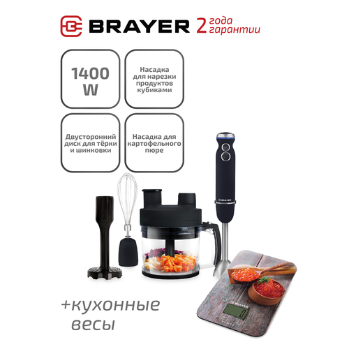 Блендер BRAYER BR1246 кухонные электронные весы в подарок 915000₽