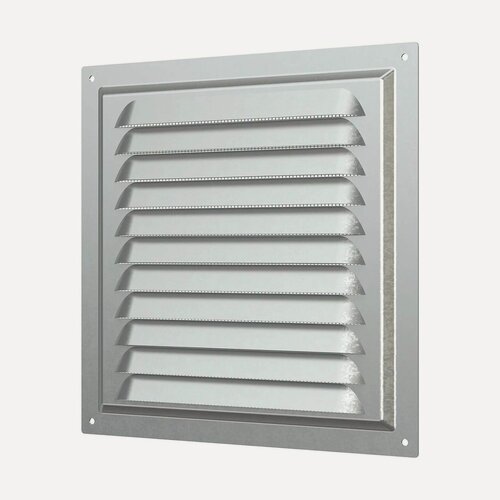 Изображение товара Вентиляционная решетка Era 2020МЦ, вытяжная, серая, стальная, 20 см x 20 см