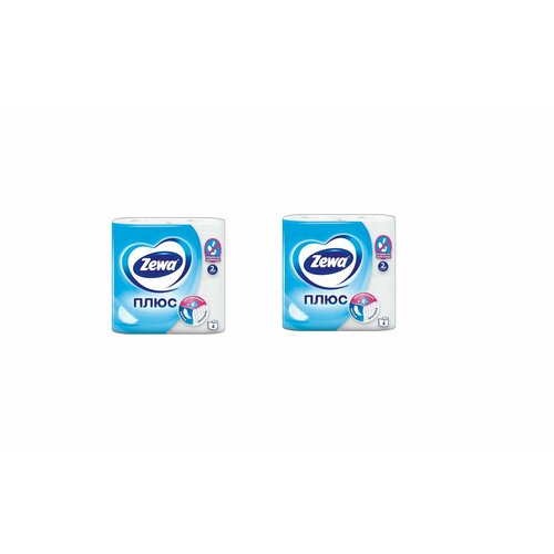 Zewa Туалетная бумага Белая 2 слоя, 4 рулона, 2 упаковки