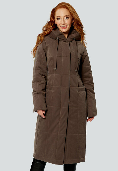 Куртка  DIMMA fashion studio Капитолина, размер 44, коричневый