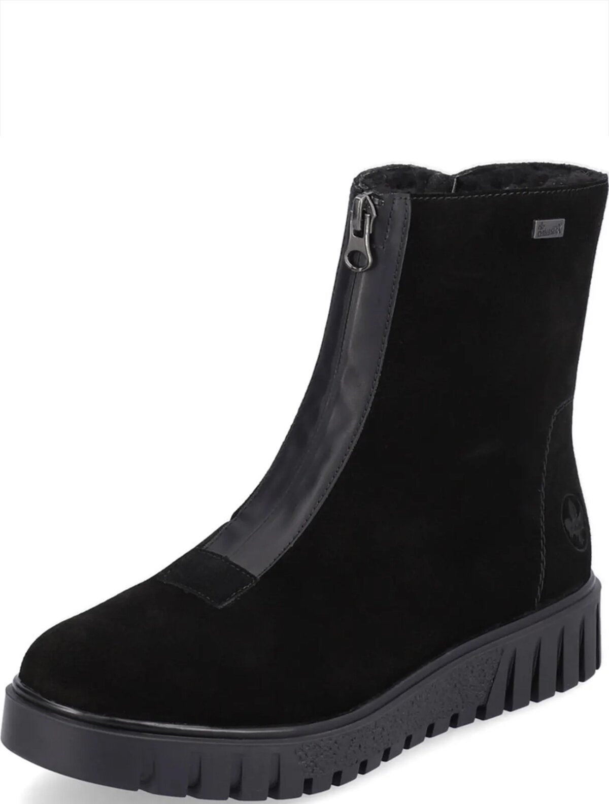 фото Rieker Y3459-00V женские ботинки черный натуральная кожа зима, Размер 36