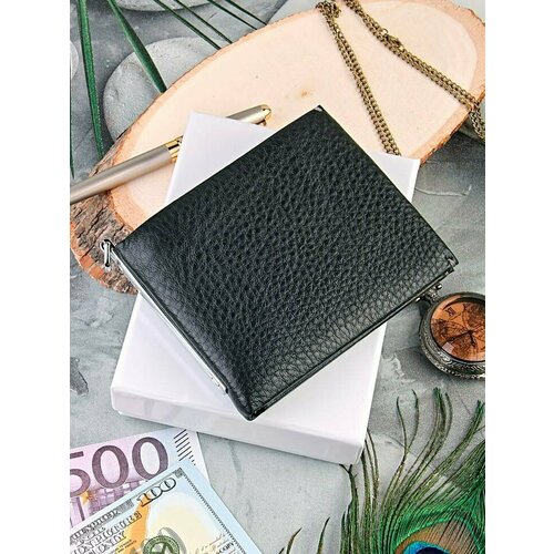 фото Зажим для купюр , фактура зернистая, черный morios