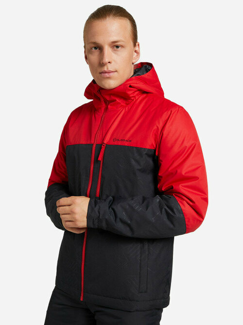 Куртка GLISSADE, размер 52, черный, красный