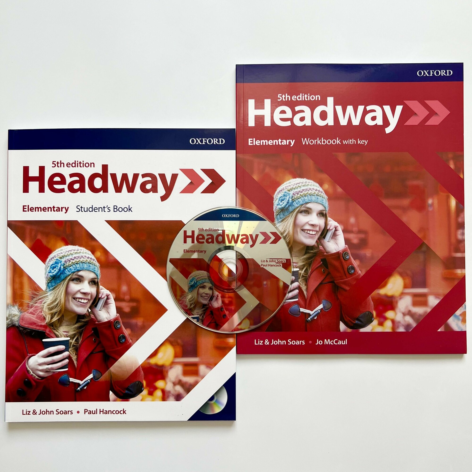 Headway Elementary 5-th edition Пятое издание Комплект Учебник+Тетрадь+CD