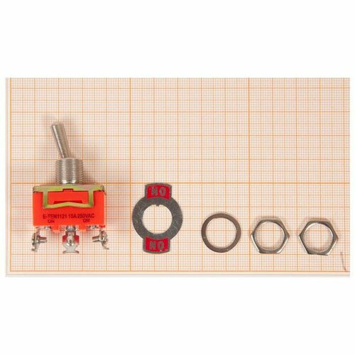 Тумблер E-TEN1121 (для электроинструмента) 250V, 15А, 3 контакта, клеммы под винт, ON-ON тумблер e ten1221 для электроинструмента 250v 15а 4 контакта клеммы под винт on off