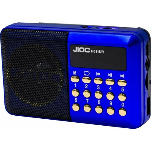 Компактный радиоприемник JIOC H099USB, MP3, USB, TF, AUX (синий) радиоприемник aspen fm 87 5 108 мгц mp3 usb microsd li ion 1200 мач красный