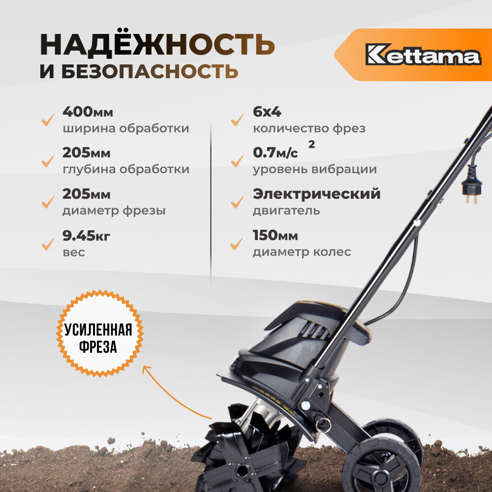 Культиватор электрический садовый электрокультиватор ECO 1500