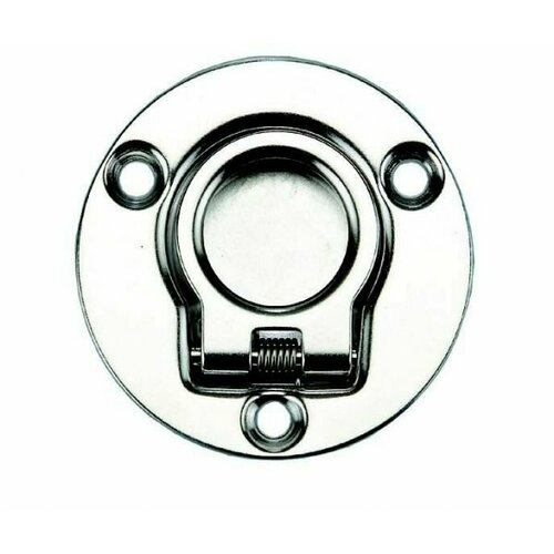 Ручка палубная потайная D 50 мм, нержавеющая, подпружиненная