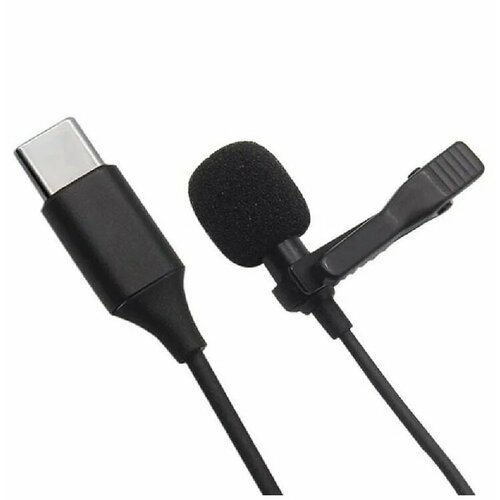 Петличный микрофон с выходом USB Type-C микрофон mirfak mc1p петличный usb type c