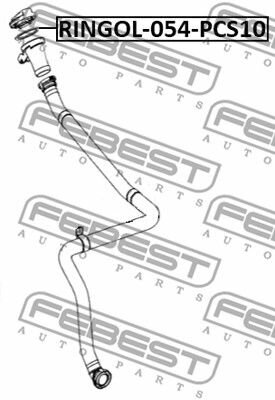 Кольцо уплотнительное масляной горловины pcs 10 Febest RINGOL054PCS10