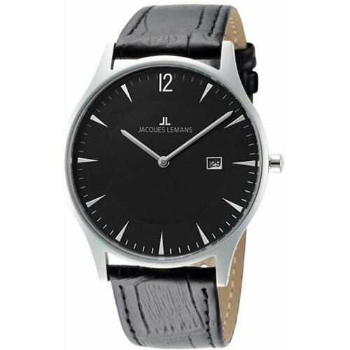 фото Наручные часы jacques lemans classic, черный, белый