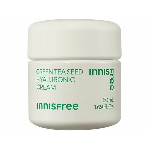 innisfree крем для лица на основе семян зеленого чая увлажняющий 50 мл Увлажняющий крем для лица Innisfree Green tea seed hyaluronic cream