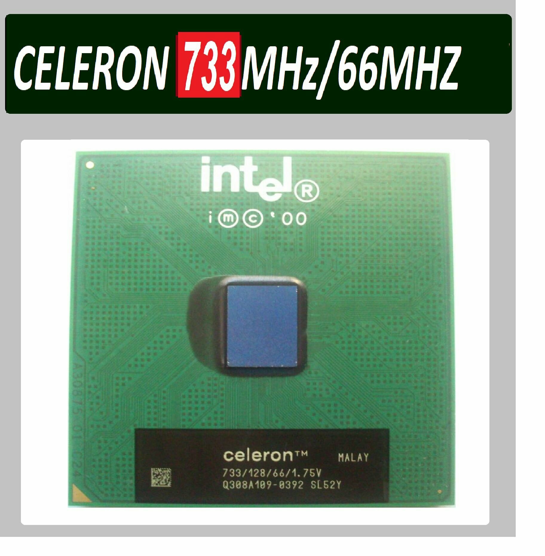 Intel Celeron 733 MHz / 66 MHz CopperMine PGA370 OEM, 733 МГц (66) ОЕМ версия