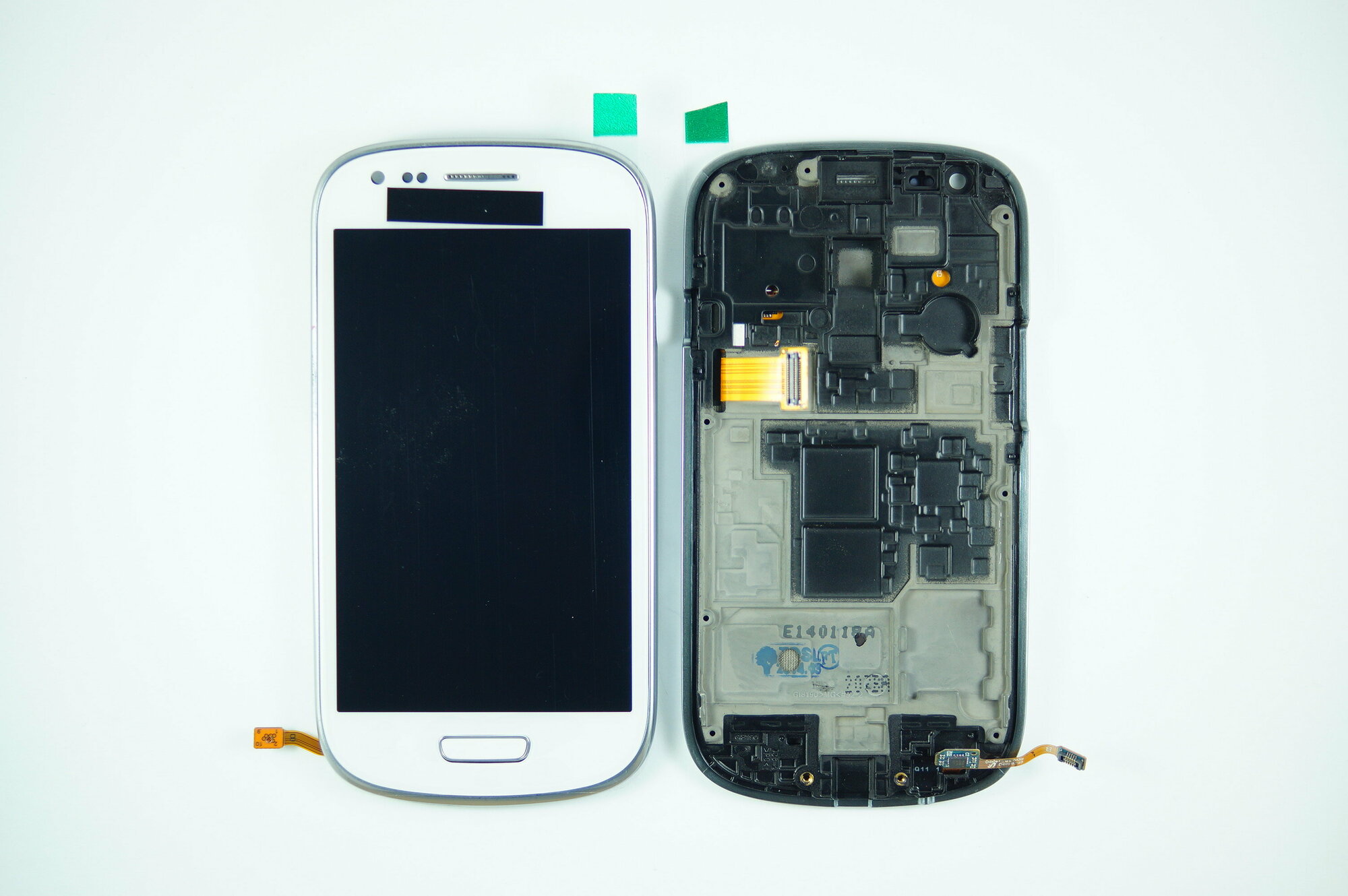 Дисплей (LCD) для Samsung I8190+Touchscreen white в рамке ORIG