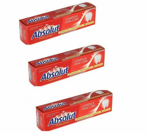 Весна Absolut PRO Extra Whitening Зубная паста Профилактическая антибактериальная, 110г, 3 уп