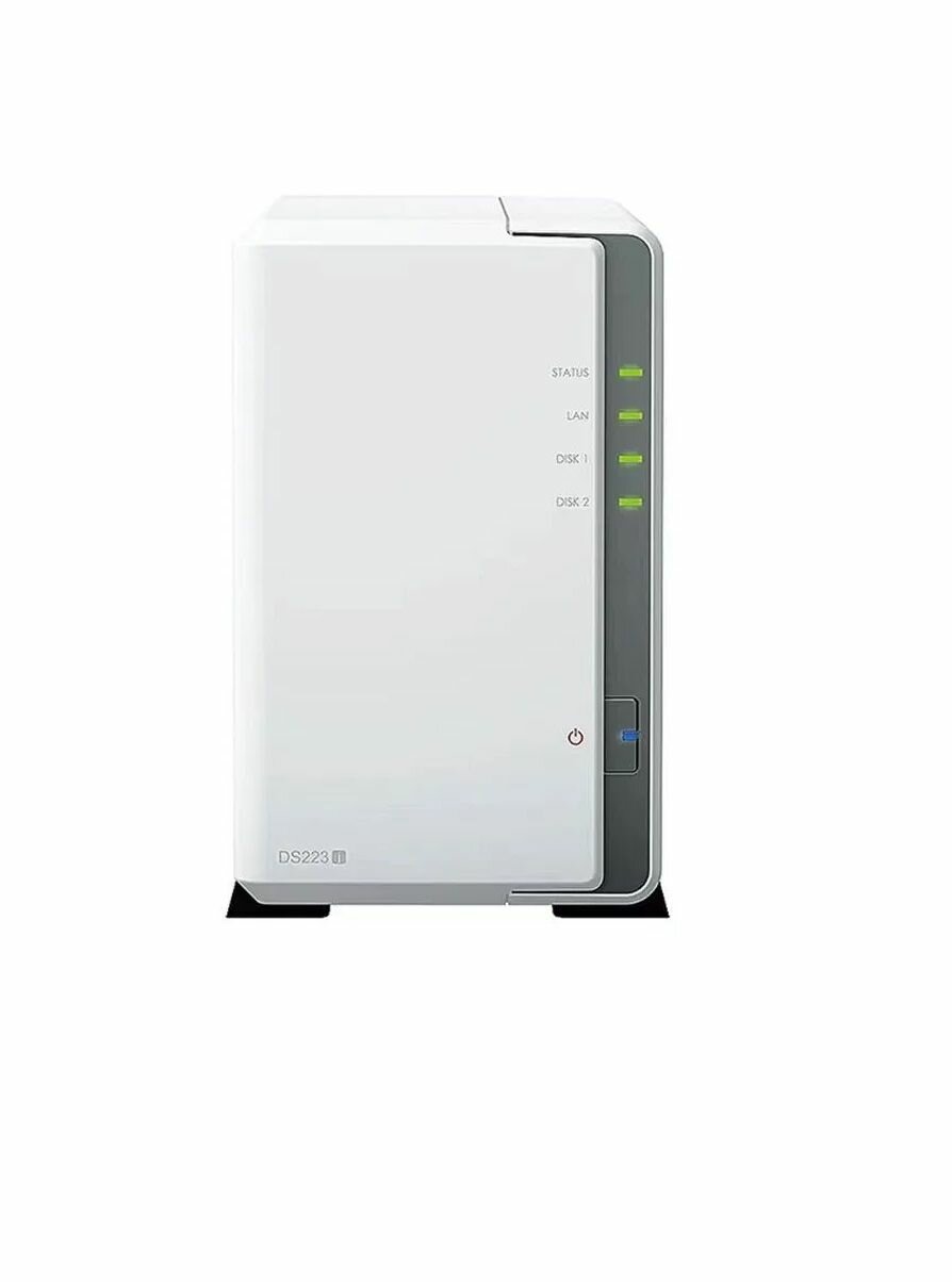 Сетевое хранилище NAS Synology DS223j белый (DS223j)