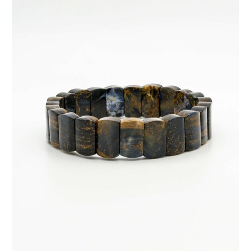 Браслет, 1 шт., размер 18 см, коричневый, черный браслет из натурального камня петерсит 18см