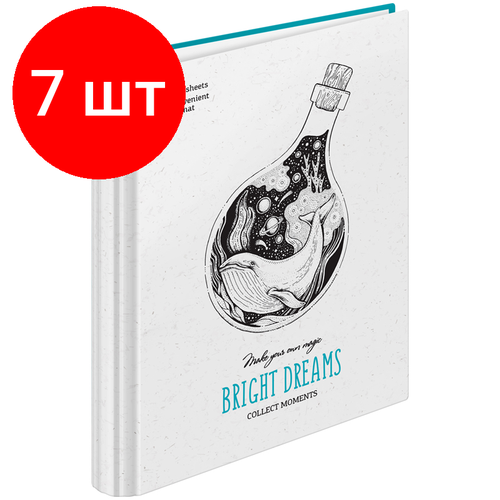 Комплект 7 шт, Тетрадь на кольцах А5, 120л, 7БЦ, ArtSpace Рисунки. Bright dreams, матовая ламинация, выборочный УФ-лак