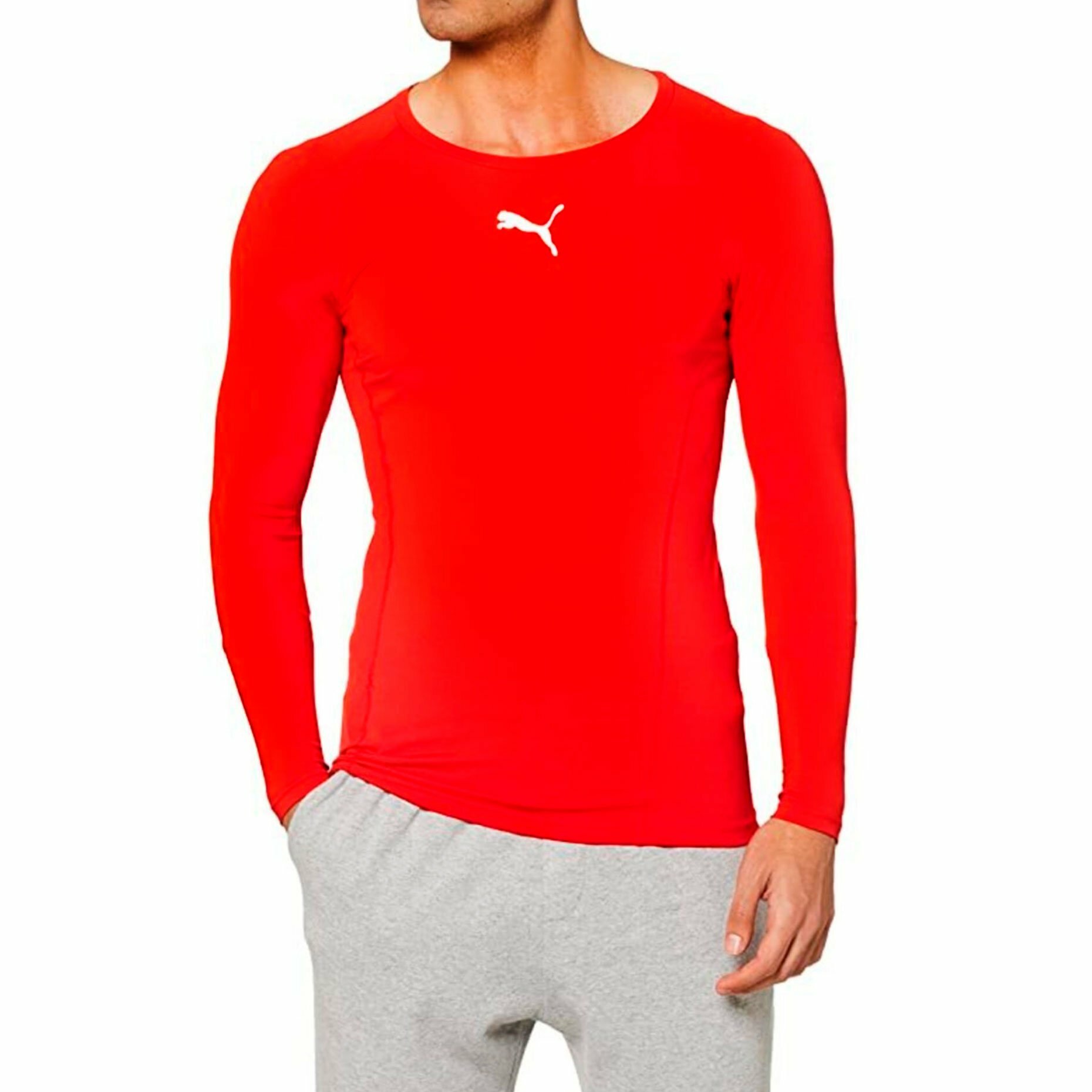 Термолонгслив PUMA Liga Baselayer, размер M, красный