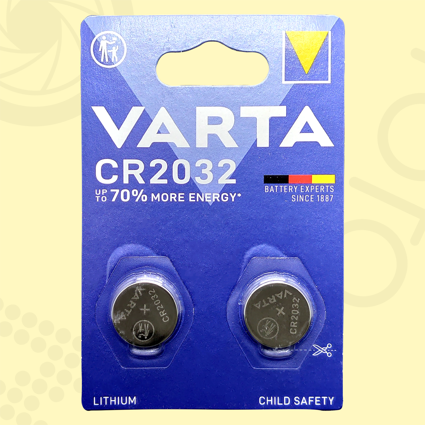 Батарейка VARTA CR2032 в упаковке: 2 шт.