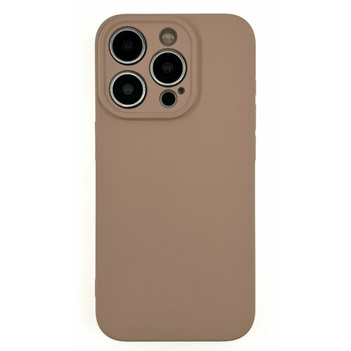 фото Защитный чехол для apple iphone 15 pro max силиконовый цветной защита со всех сторон imobile pink sand