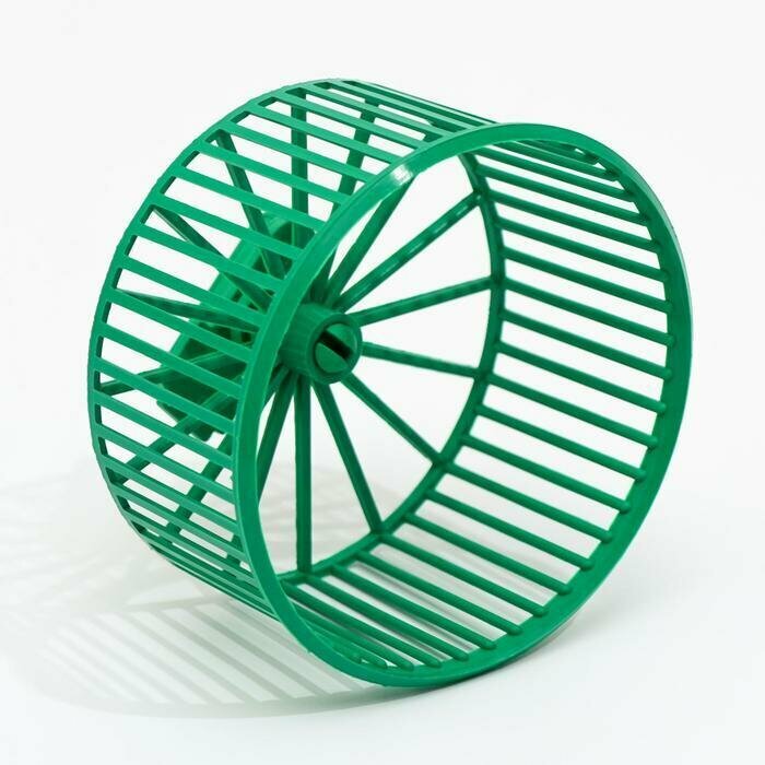 HOMEPET D 9 см колесо для грызунов без подставки пластиковое изумрудное 1х80, 83324 (1 шт)