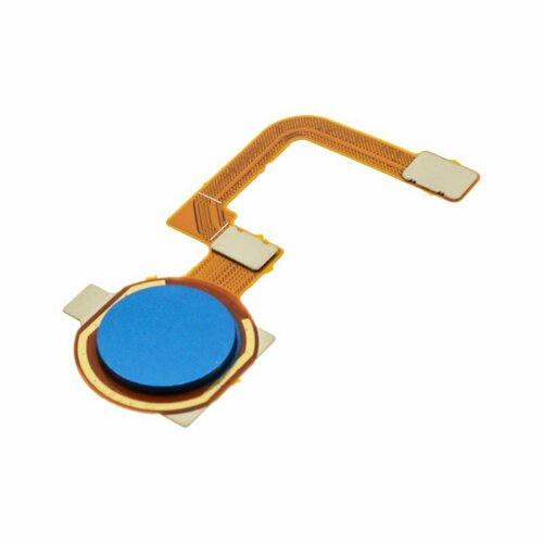 Шлейф для Realme C15 + сканер отпечатка пальца, синий шлейф для vertex impress game p n vga3g сканер отпечатка пальца синий 100%