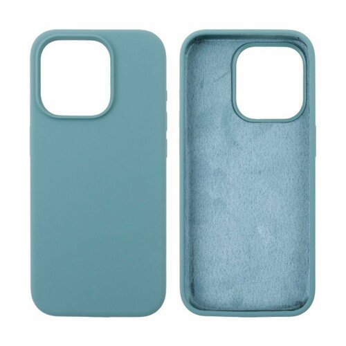 Чехол-накладка для iPhone 15 Pro, Soft Touch, голубой, 1 шт